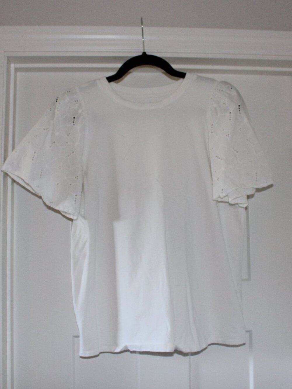 Target A New Day Eyelet Sleeve T-Shirt